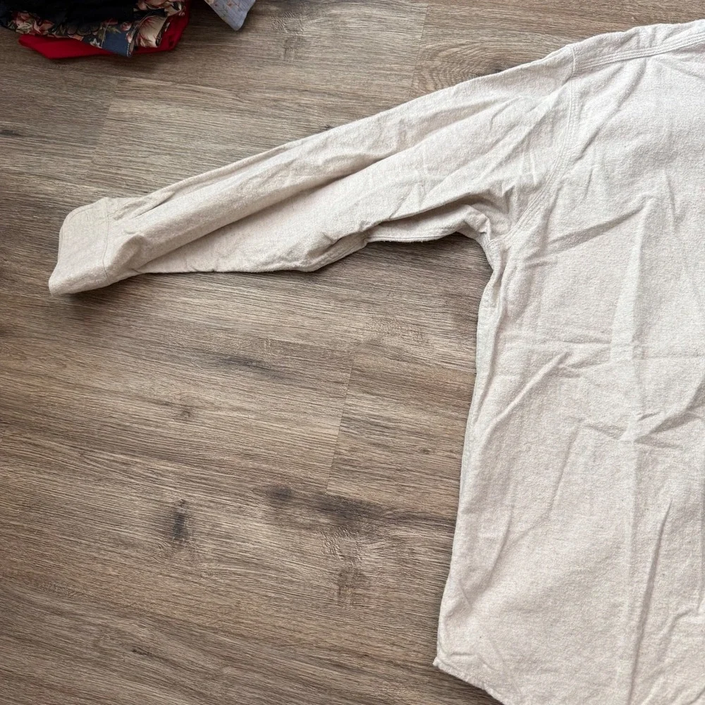 Steamboat Shirt Embroidered Ski Woolrich Button Down Cotton VTG‎ | Cream | XXL